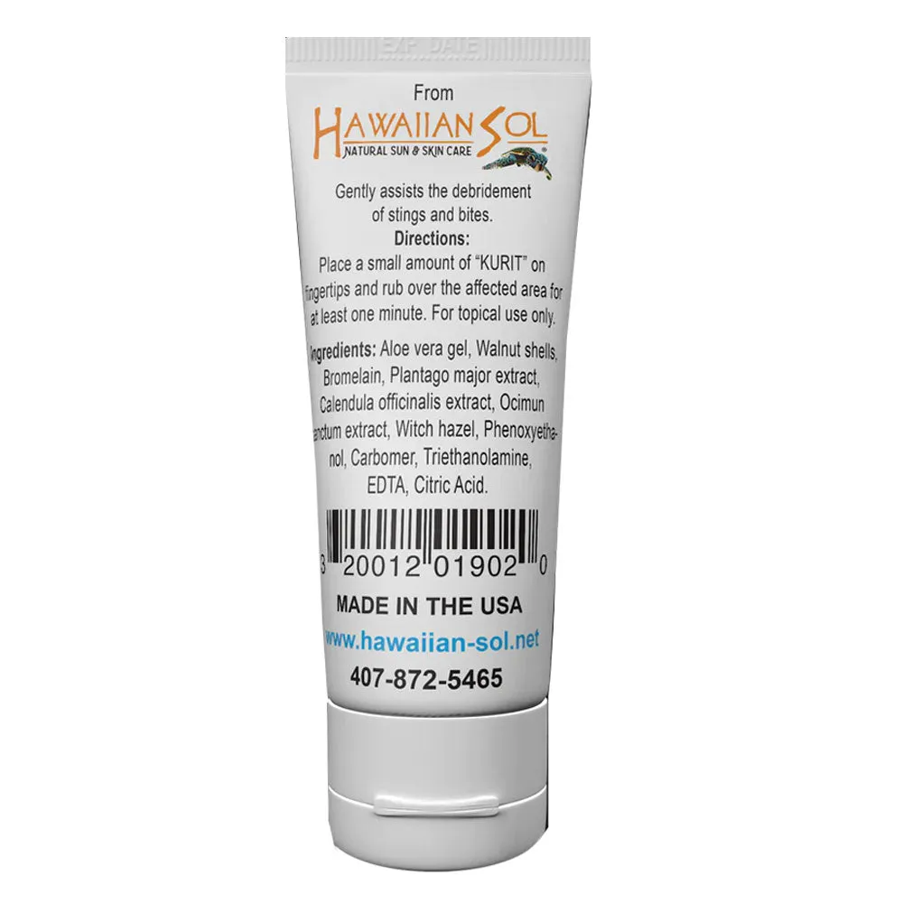2 Kurit Bug Bite Sting Relief Scrub Gel Natural Healing Treatment First Aid 2oz