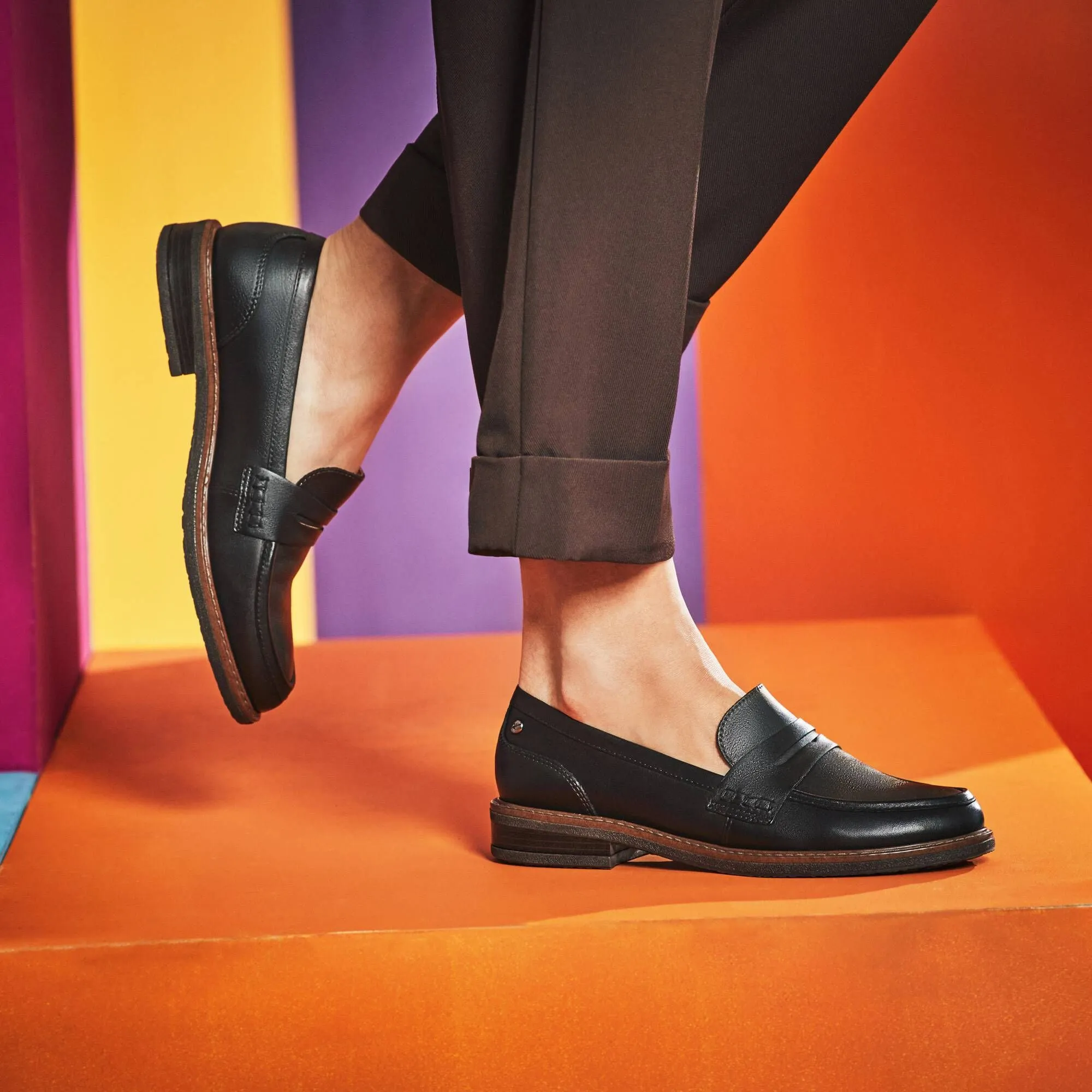 Aldaya Loafers - Black Leather