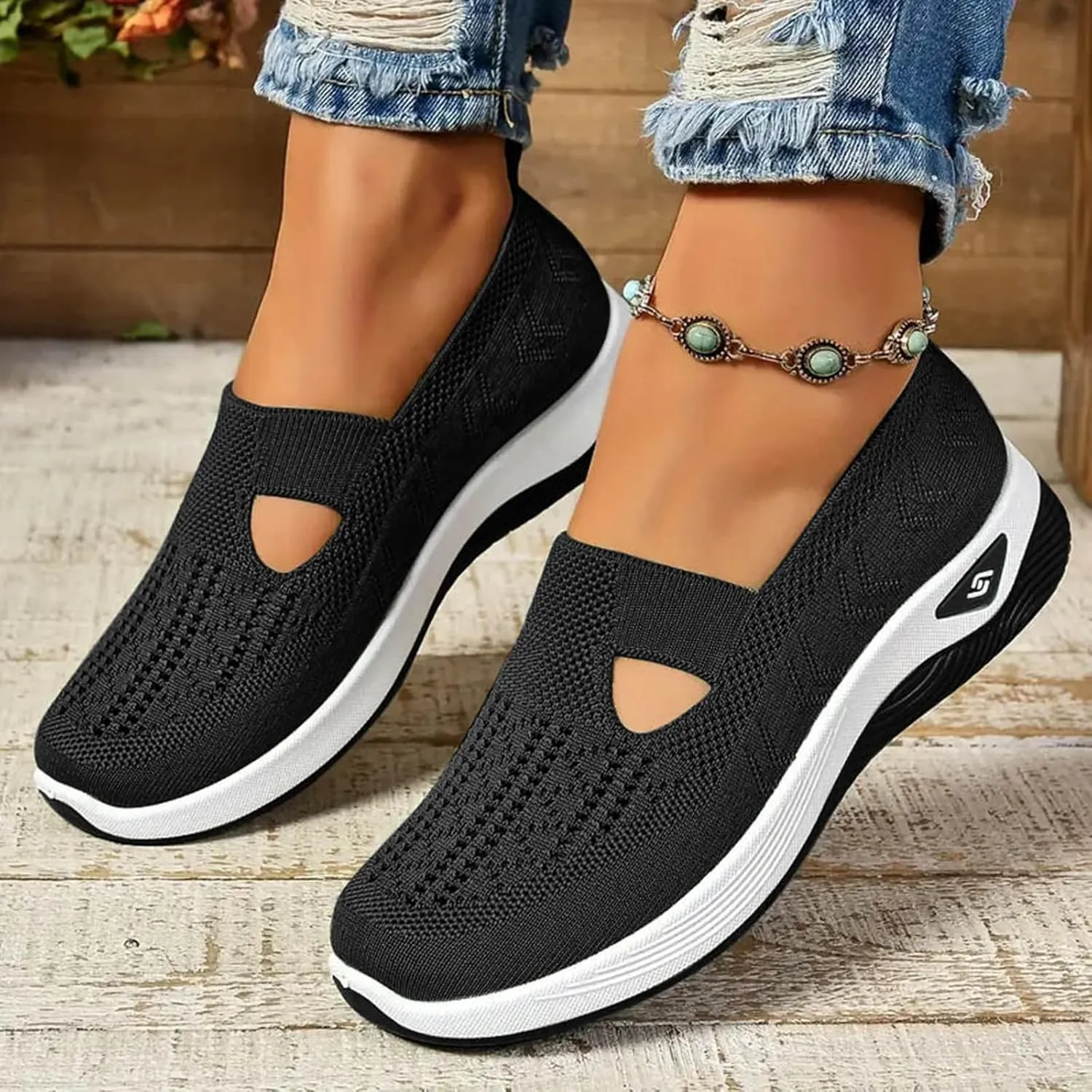 AMDBEL Orthopedic Sneakers for Women 2024 Comfortable Arch Support Shoes Dressy Casual Cushion Flats Sandals Walking Shoes