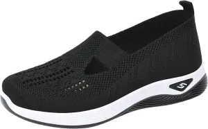 AMDBEL Orthopedic Sneakers for Women 2024 Comfortable Arch Support Shoes Dressy Casual Cushion Flats Sandals Walking Shoes
