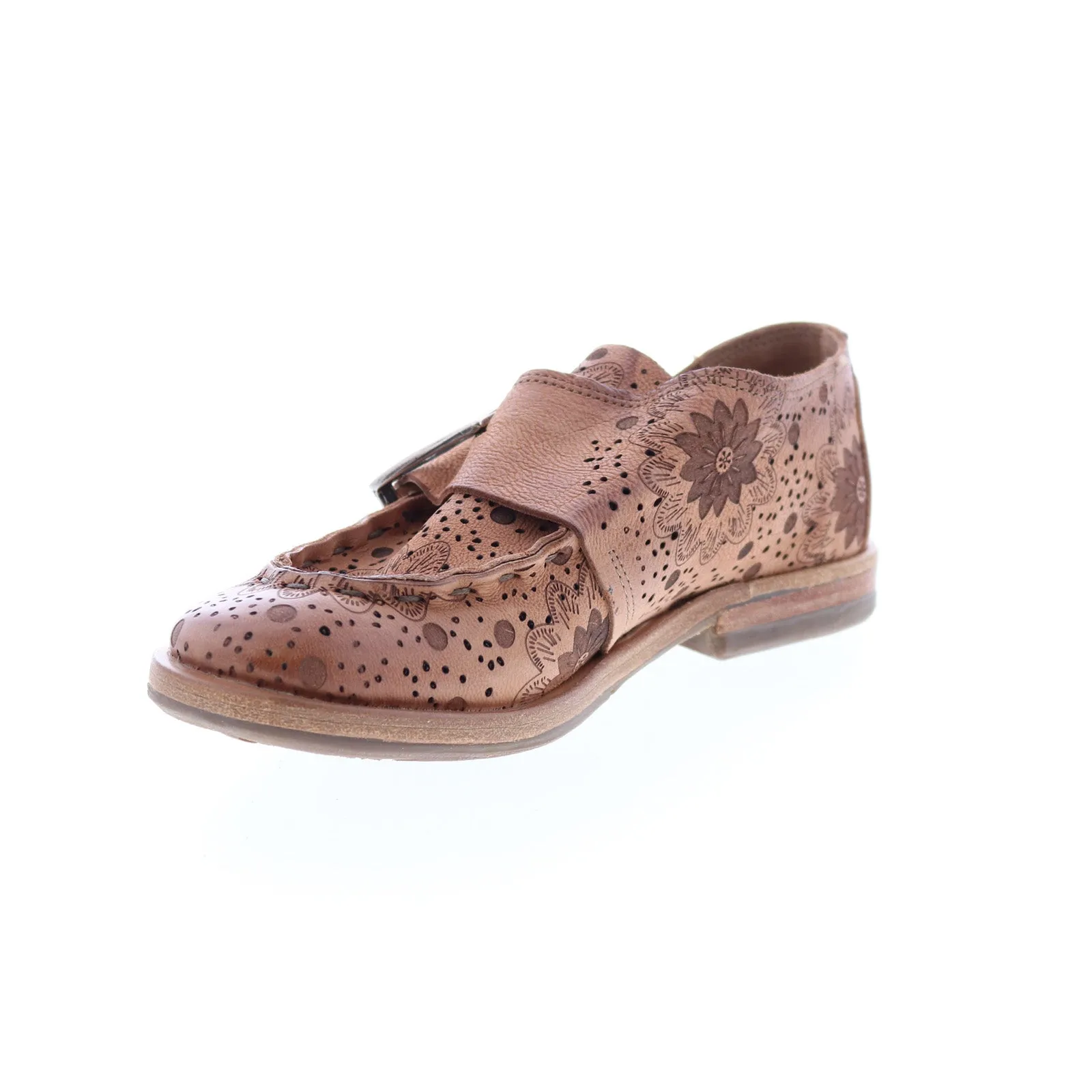 A.S. 98 Zeno Floral 630142-101 Womens Brown Oxfords & Lace Ups Casual Shoes