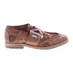 A.S. 98 Zeno Floral 630142-101 Womens Brown Oxfords & Lace Ups Casual Shoes