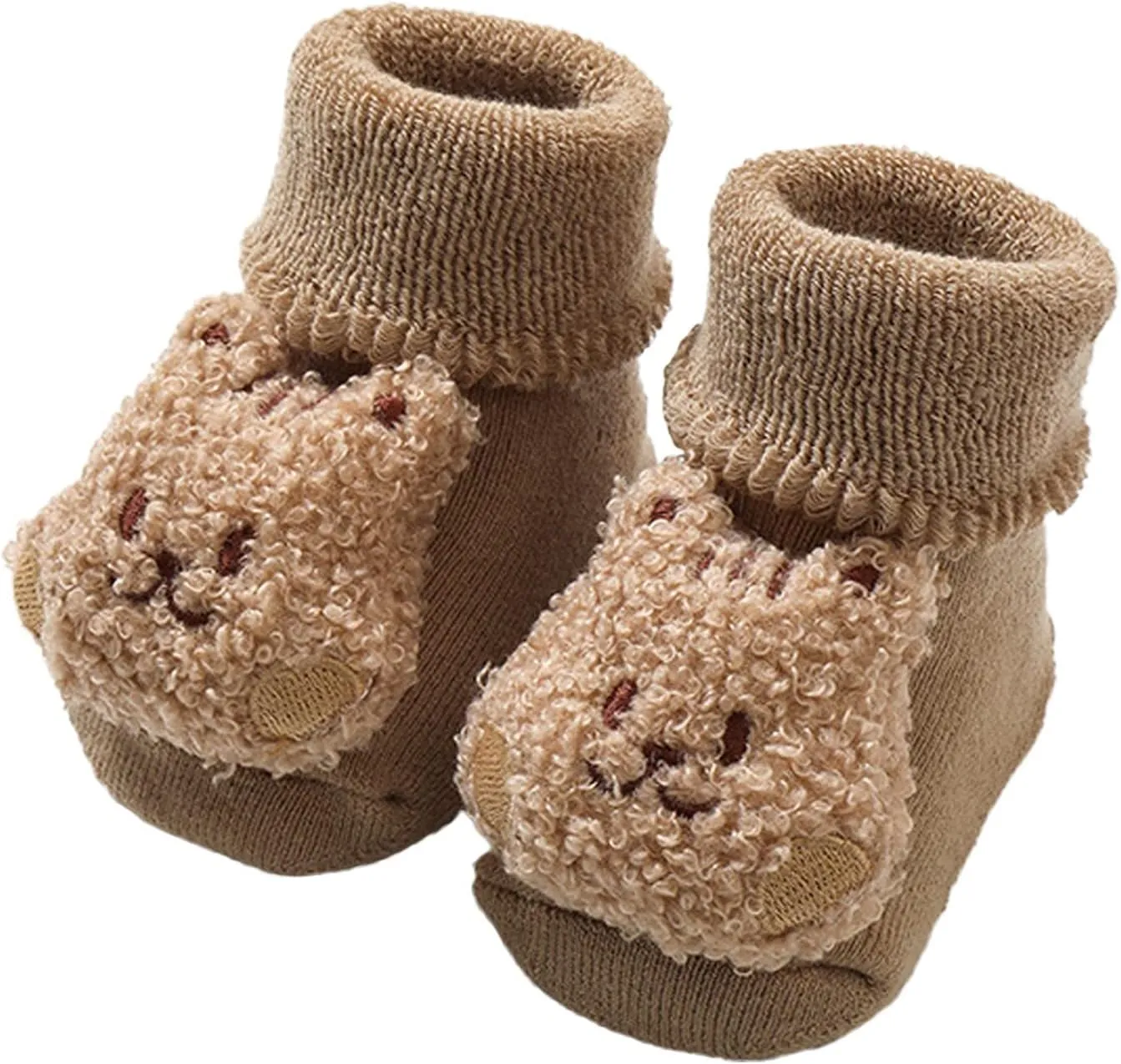 Baby Booties Newborn Infant Sock Shoes Hand Knitting Crochet Boy and Girl Cozy Shoes Cute Bear Winter Sock Shoes