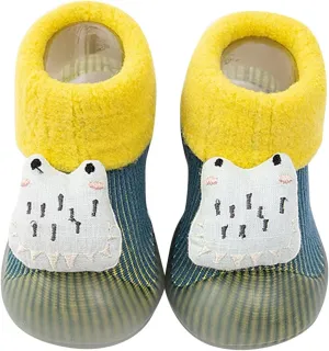 Baby Girl Shoes,Infant Toddle Footwear Winter Shoes Bottom Indoor Non Slip Warm Floor Cartoon Socks Shoes Work Shoes