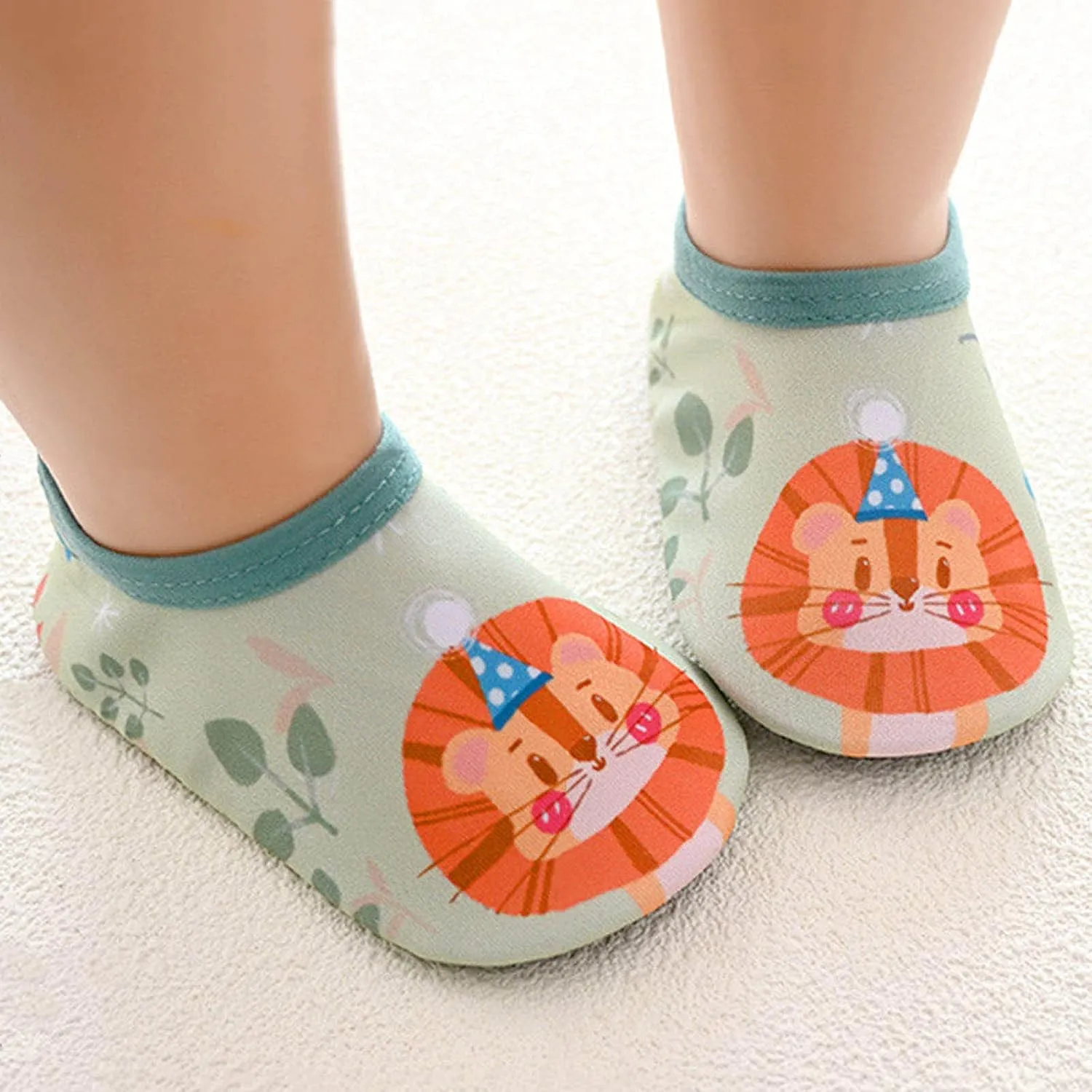 Baby Girl Shoes,Kids Boys Girls Cartoon Animal Pattern Socks Barefoot Shoes Socks Non Slip Floor Mesh Shoes Cute B