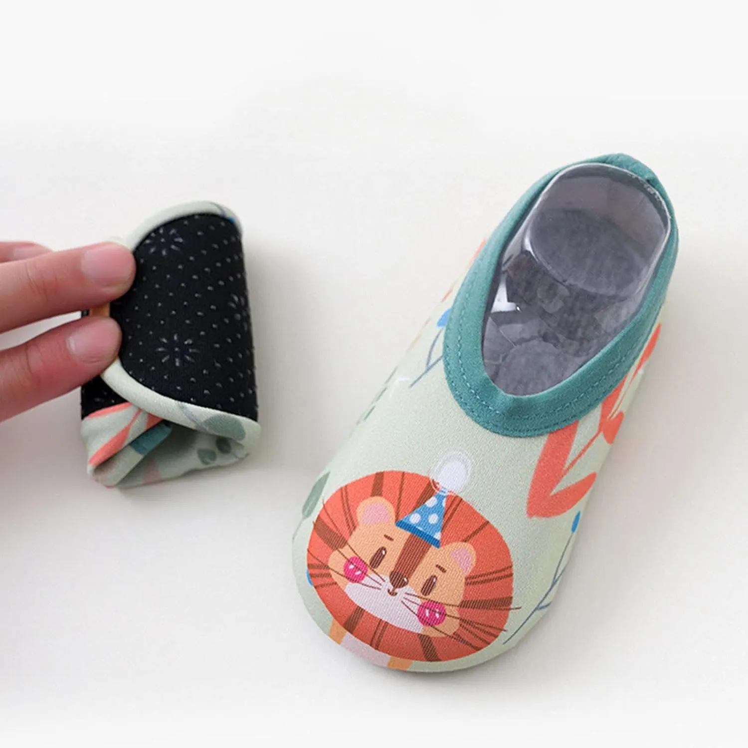 Baby Girl Shoes,Kids Boys Girls Cartoon Animal Pattern Socks Barefoot Shoes Socks Non Slip Floor Mesh Shoes Cute B