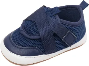 Baby Sneakers Girls Boys Lightweight Breathable Mesh First Walking Shoes Flat Bottom Walking Shoes for Baby Girls Size 4