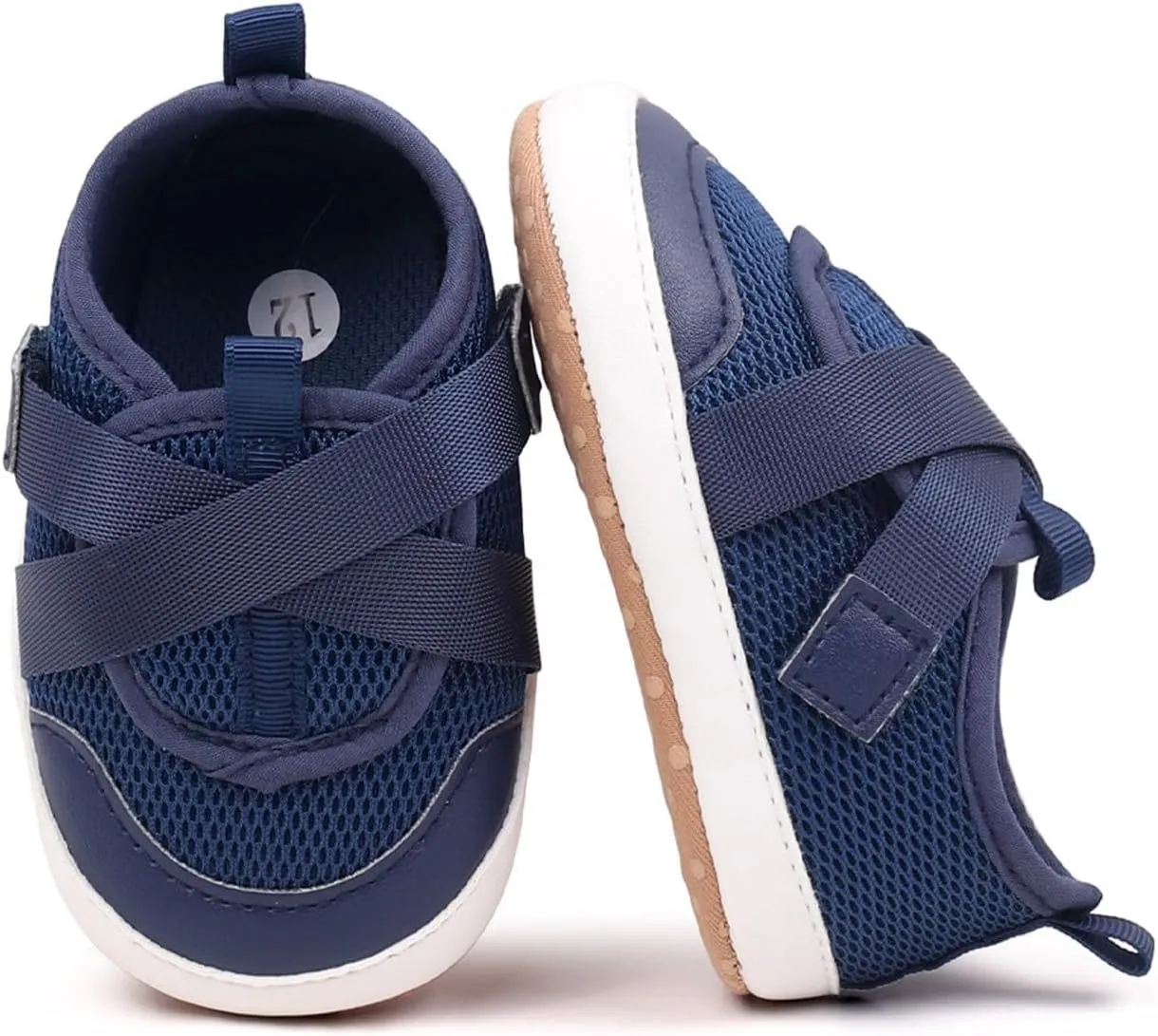 Baby Sneakers Girls Boys Lightweight Breathable Mesh First Walking Shoes Flat Bottom Walking Shoes for Baby Girls Size 4