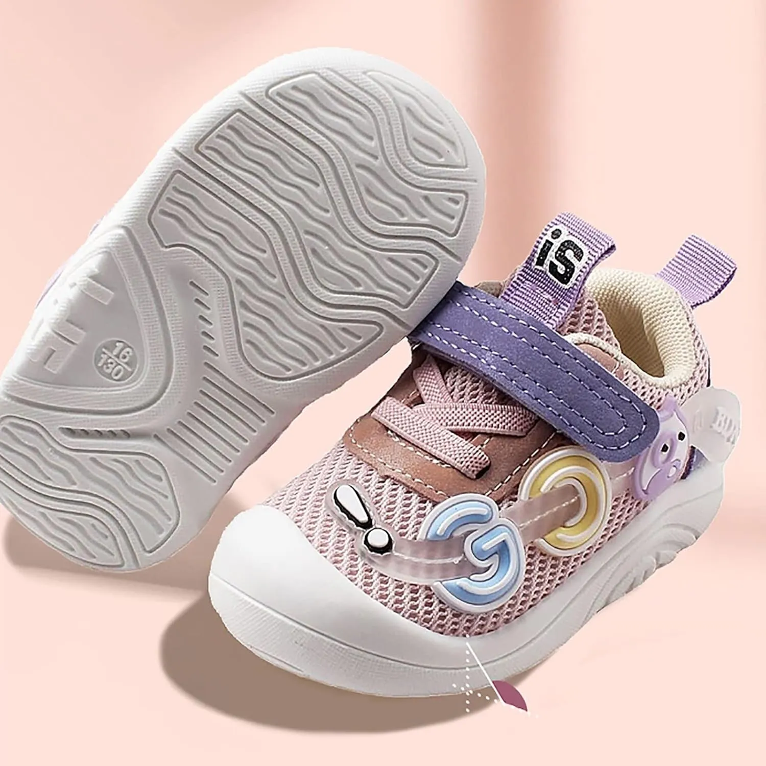 Baby Toddler Boys Girls Sneakers Non Slip Rubber Sole Outdoor Walking Shoes Infant Casual Walking Sport Shoes