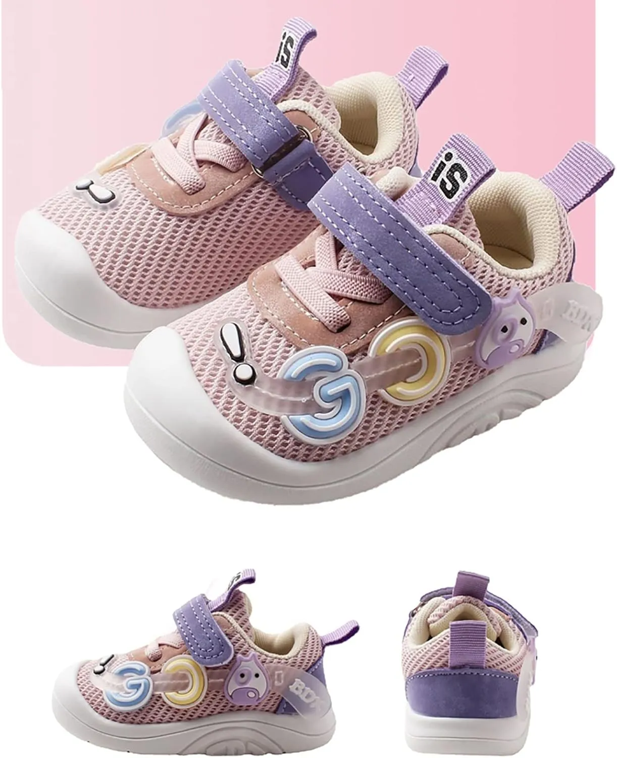 Baby Toddler Boys Girls Sneakers Non Slip Rubber Sole Outdoor Walking Shoes Infant Casual Walking Sport Shoes