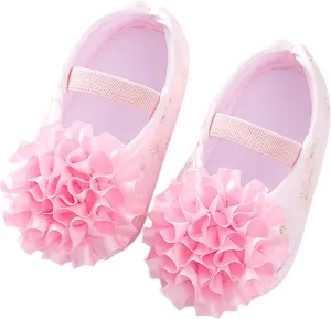 Baby Walking Shoes, 0-15 Months Infant Baby Girls Boys First Walking Shoes Cartoon Non Slip Sneakers Slipper