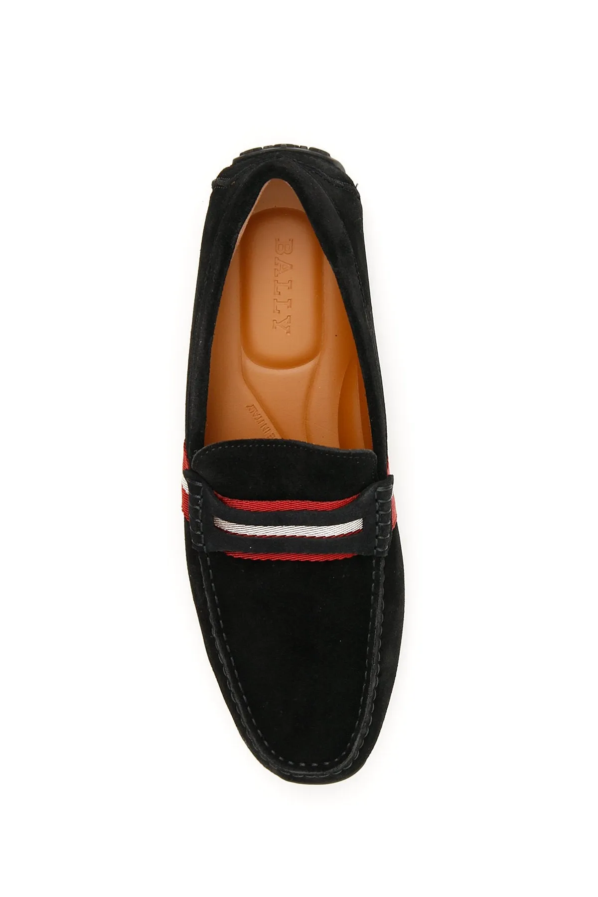 Bally Casual Striped Strap Detail Loafers