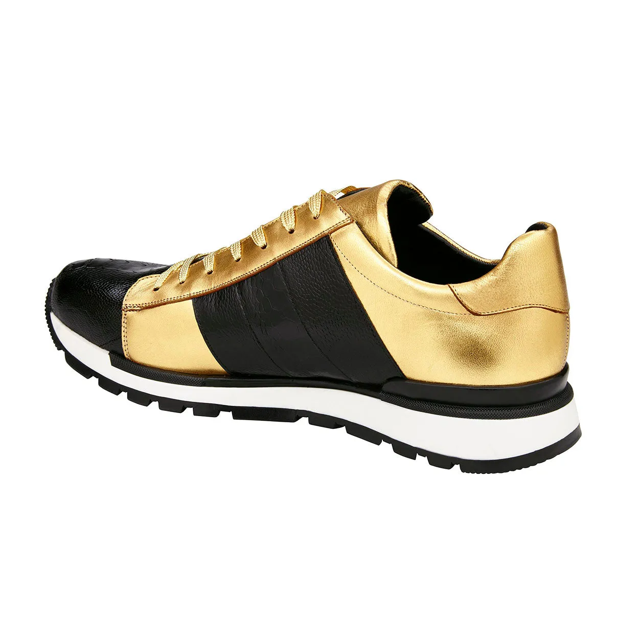 Belvedere Blake 33629 Men's Shoes Ostrich / Calf-Skin Leather Sneakers (BV3172)