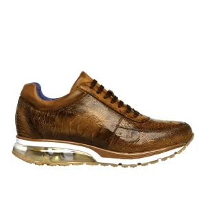 Belvedere E02 Todd Men's Shoes Antique Brandy Exotic Genuine Ostrich Casual Sneakers (BV2956)