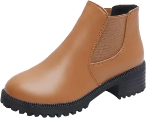 Black Cowboy Boots for Women Ankle Wedge Booties for Women 2024 Womens Low Boots Ankle Hiking Shoes Women Casual Round Head Lace-up Round Toe Comfortable Low Heel