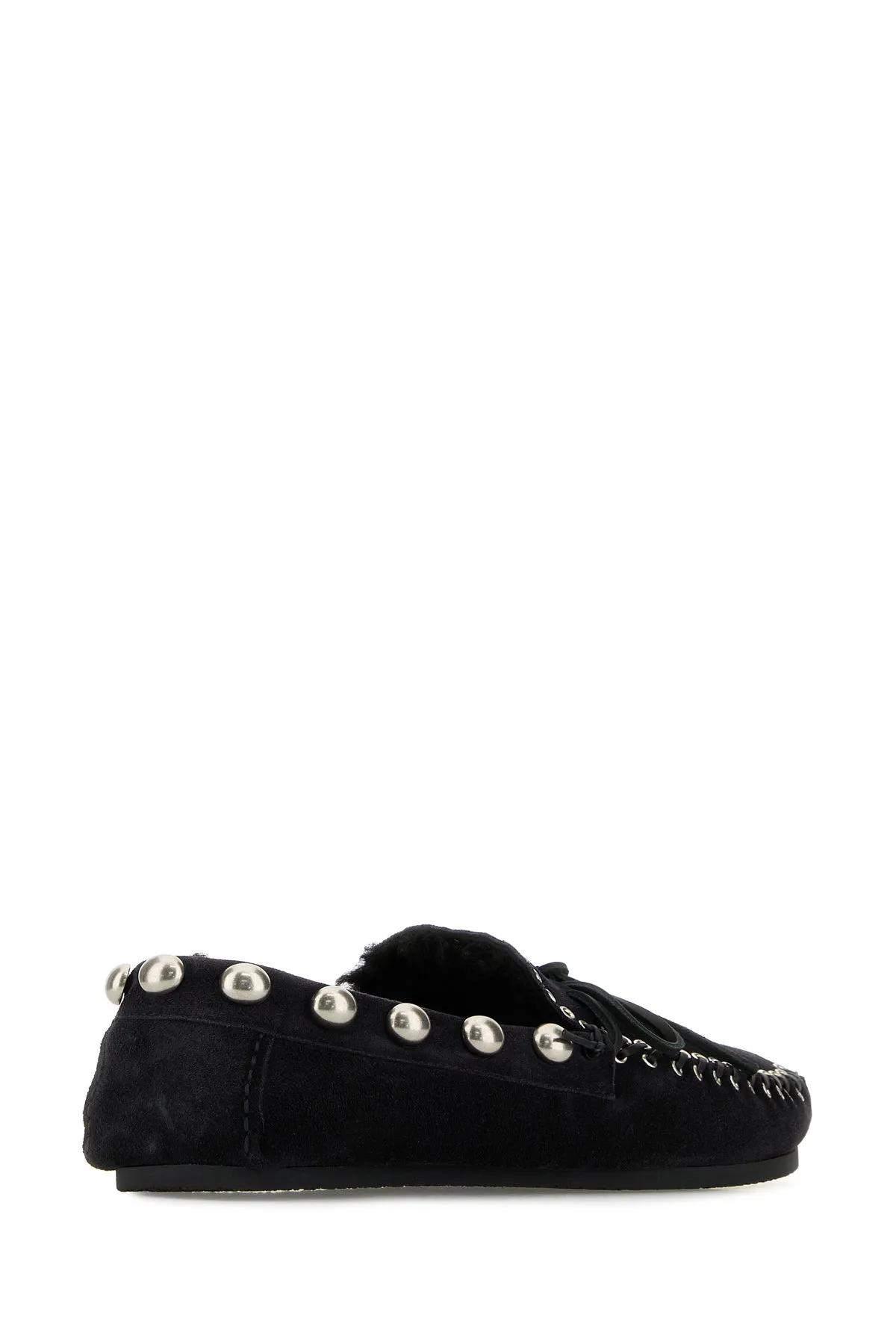 Black suede Fitza loafers
