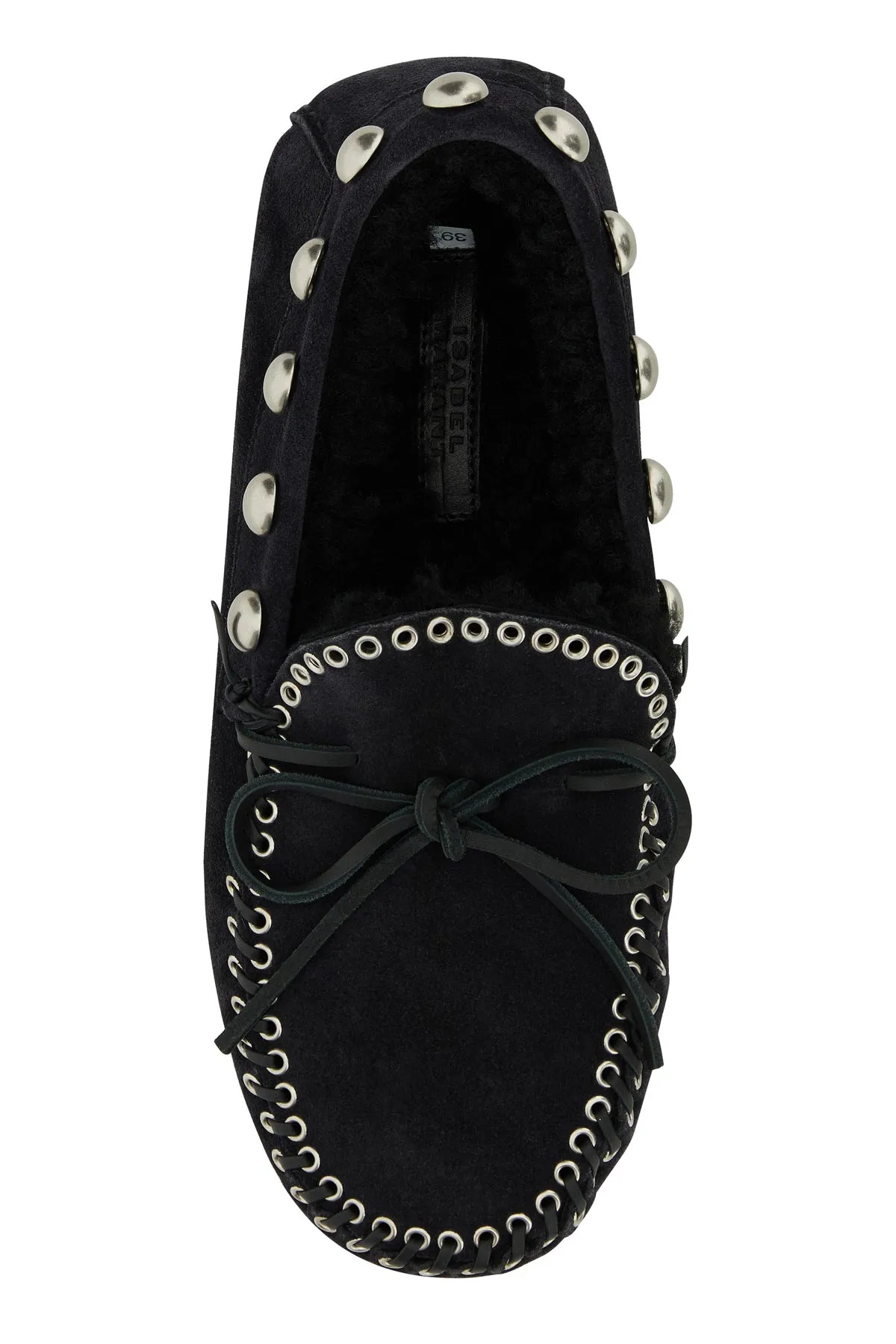 Black suede Fitza loafers