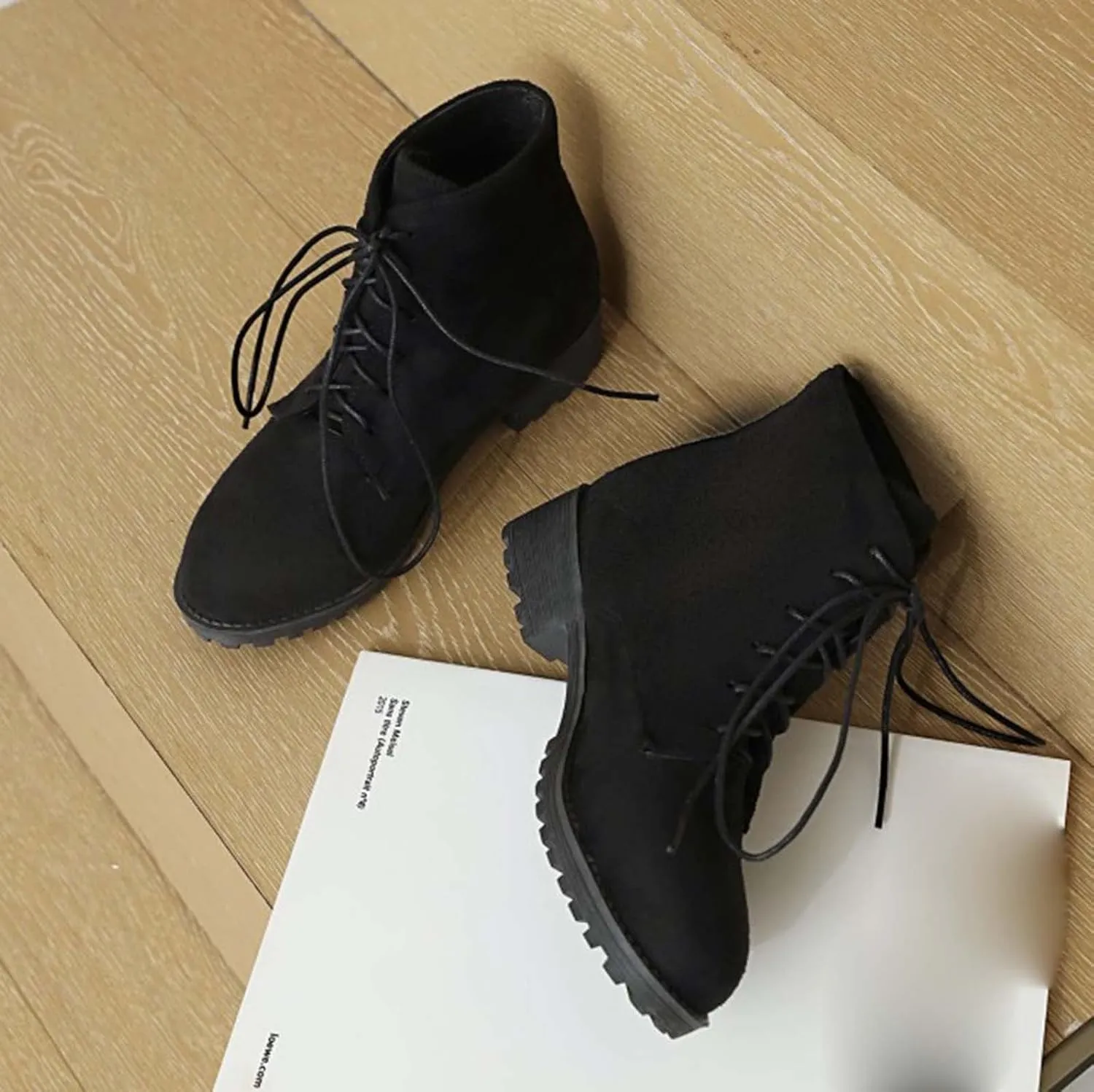 Booties for Women Ankle Women's Booties Low Heel Mens Low Cut Boots Hiking Boot Laces Men Comfy Soft Cover Heel Square Toe Slip On Side Zipper