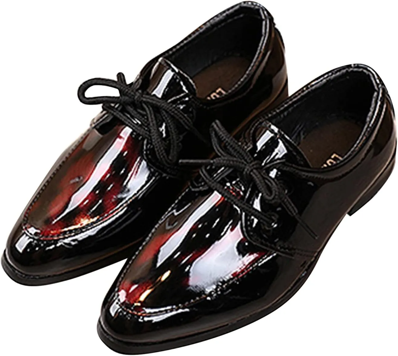 Boys Formal Dress Shoes Lace-up Wedding Footwear School ??niform Shoes Comfort Loafer Flat?? ??xford Dress Shoes