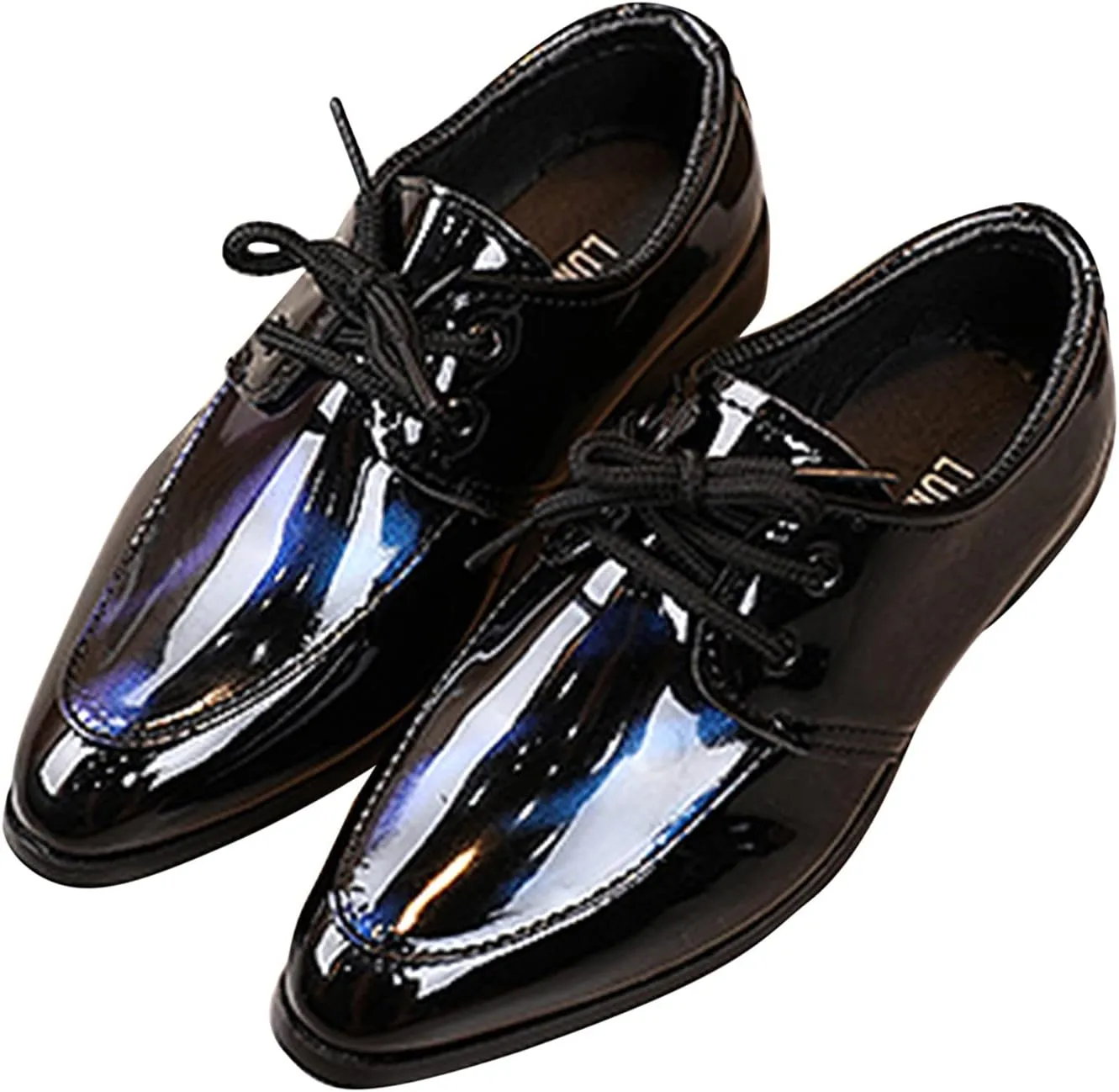 Boys Formal Dress Shoes Lace-up Wedding Footwear School ??niform Shoes Comfort Loafer Flat?? ??xford Dress Shoes