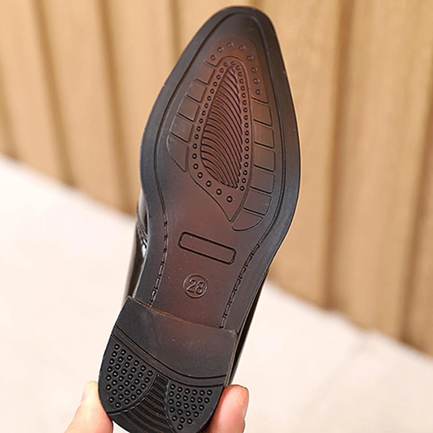 Boys Formal Dress Shoes Lace-up Wedding Footwear School ??niform Shoes Comfort Loafer Flat?? ??xford Dress Shoes