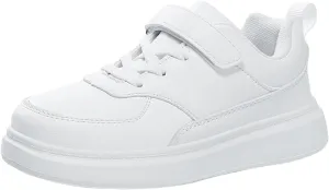 Boys Girls Leather Sneakers Casual Lightweight Tennis School Walking Shoes for Kids Comfort Outdoor Walking 6 Toddler