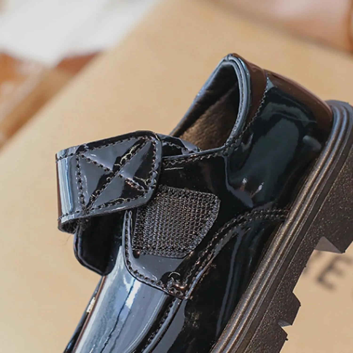 Boys Girls Platform Loafers, Chunky Loafers for Kids, Non-Slip Texture ??xfords PU Leather Wedding Dress Shoes