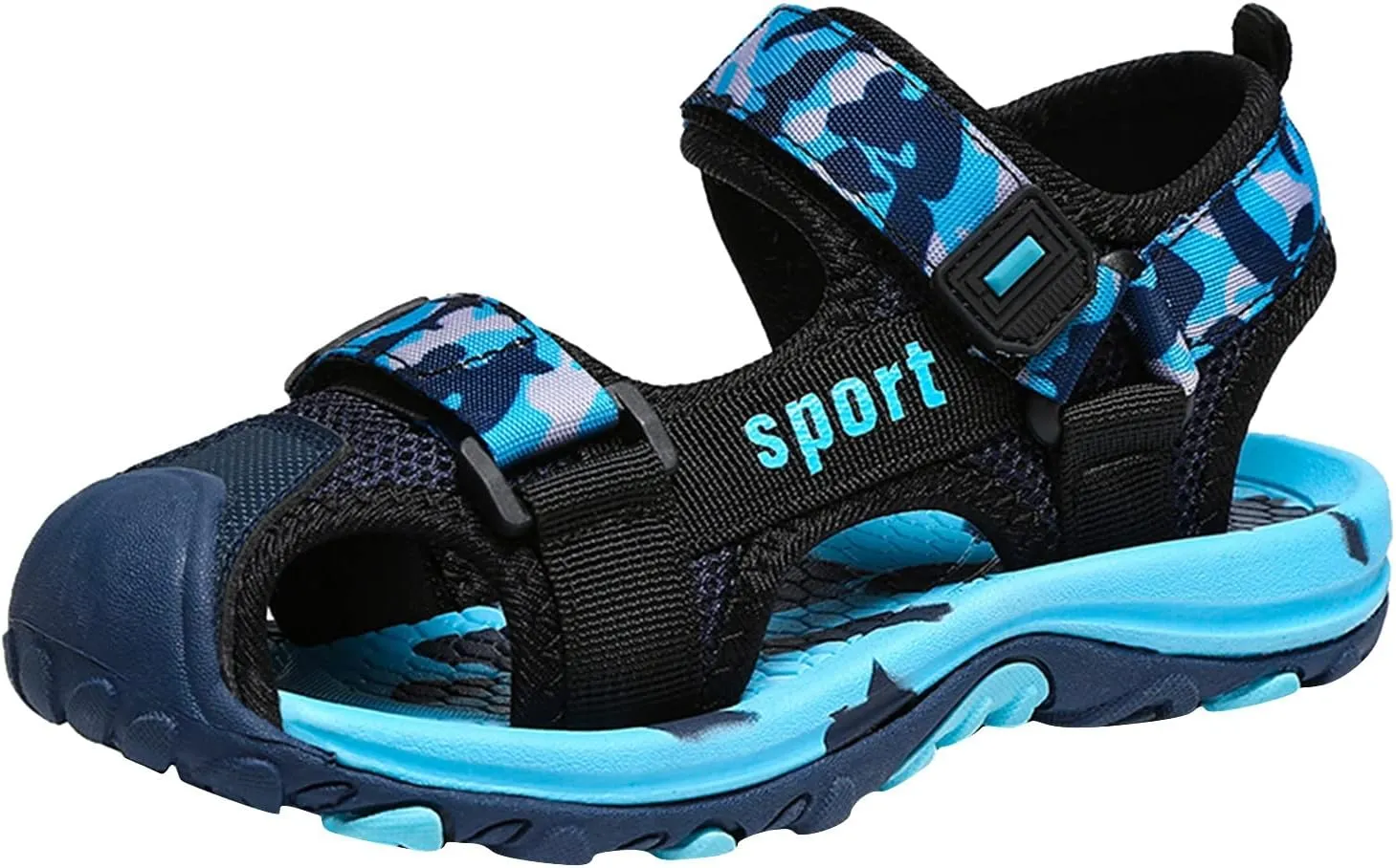 Boys Hiking Sandals Camouflage Closed-Toe Summer Outdoor Athletic Sport Beach Casual Sandals for Kid 2025 Fashion