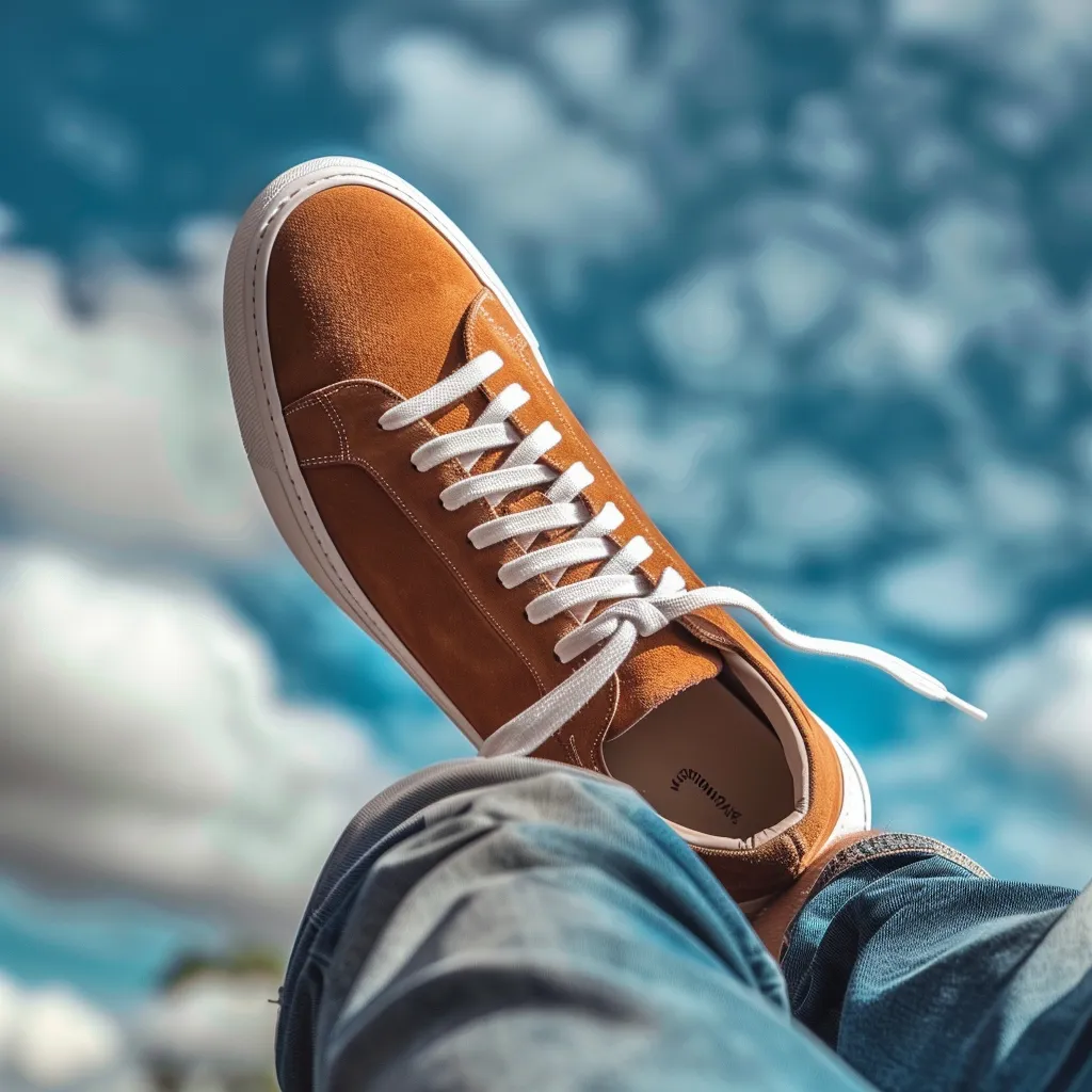 Brown Nubuck Leather GiosuÃ¨ Sneakers