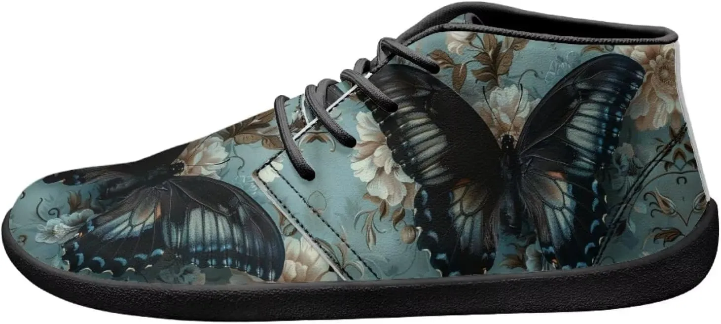 Butterfly Print Walking Shoes Lightweight Walking Tennis Hiking Work Ankle Sneaker for Men Women