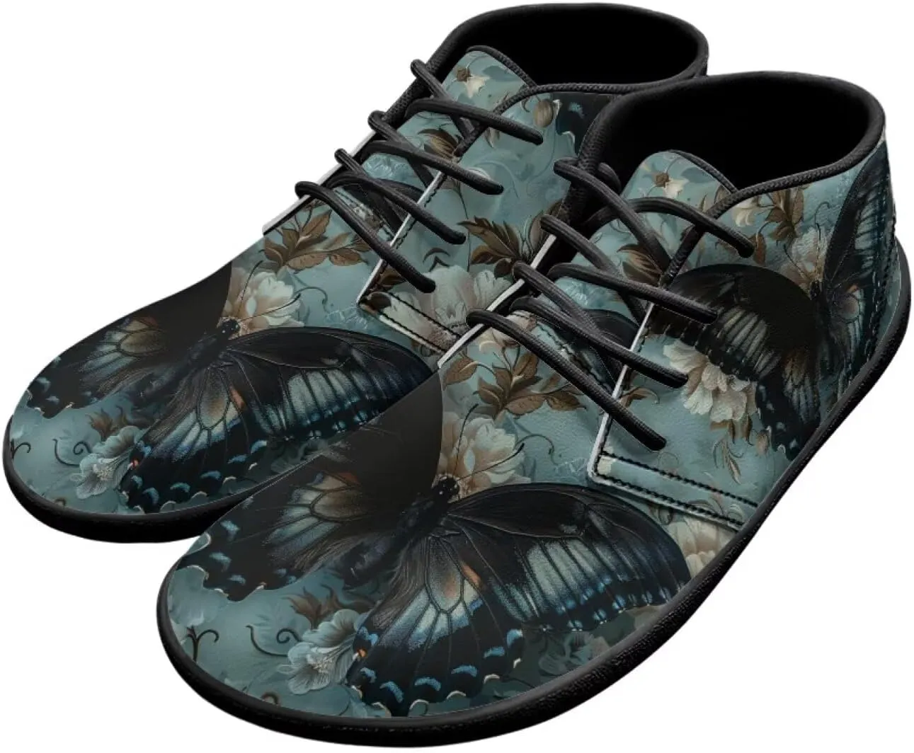 Butterfly Print Walking Shoes Lightweight Walking Tennis Hiking Work Ankle Sneaker for Men Women