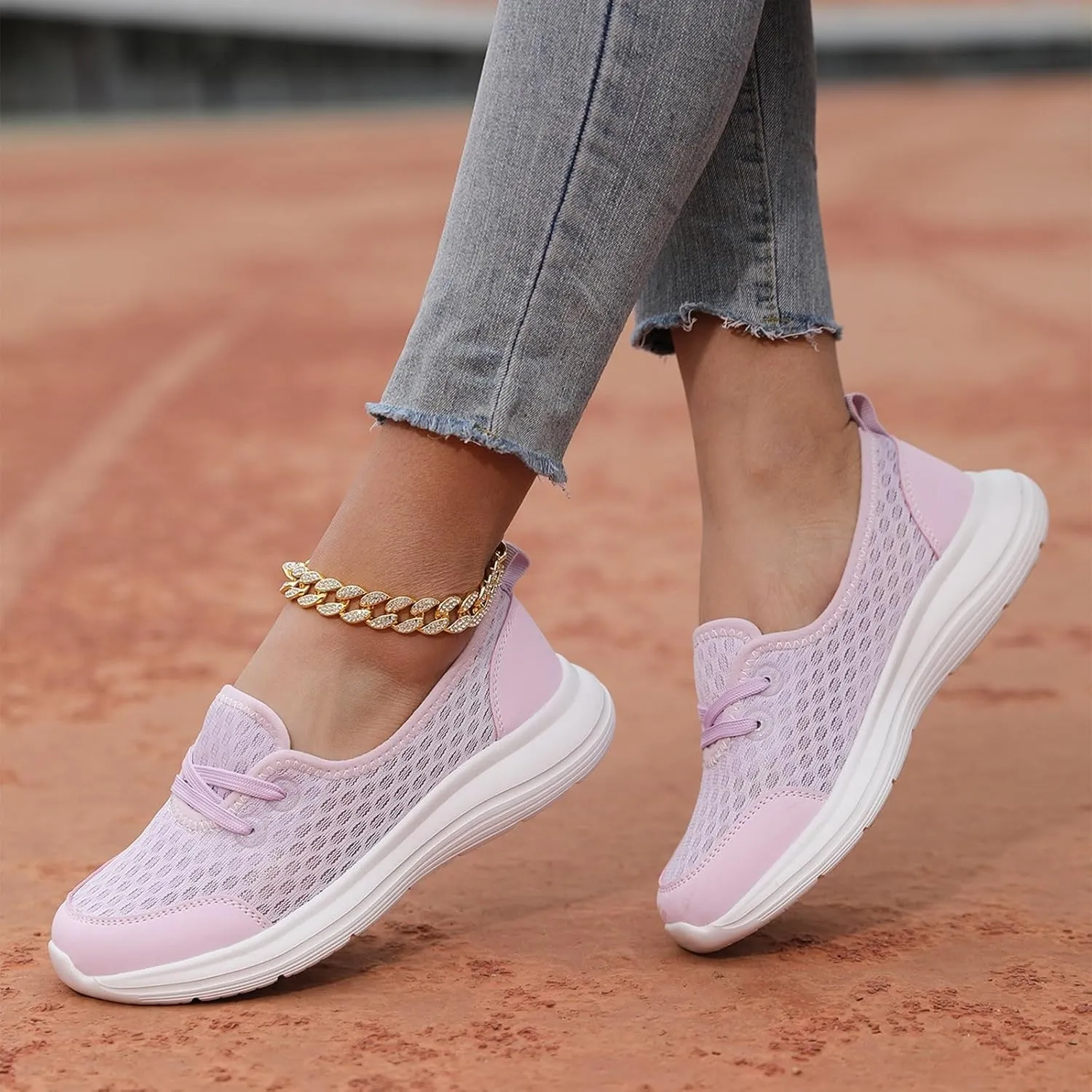Cathalem Mesh Shoes for Women Comfortable Walking Shoes Women Arch Support Orthopedic Shoes Women Orthopedic Walking Shoes