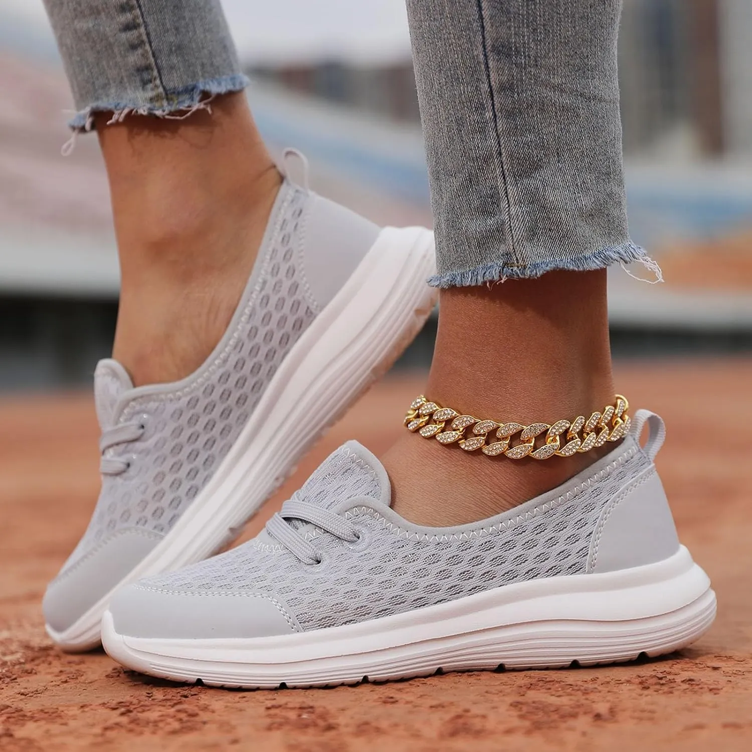 Cathalem Mesh Shoes for Women Comfortable Walking Shoes Women Arch Support Orthopedic Shoes Women Orthopedic Walking Shoes