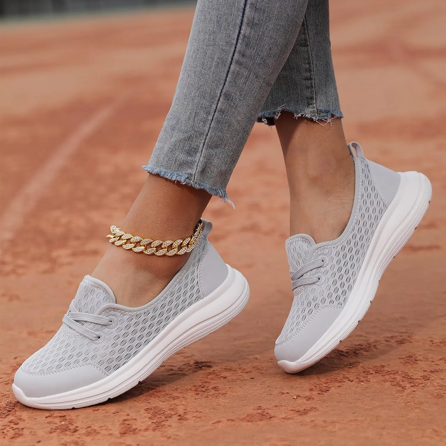 Cathalem Mesh Shoes for Women Comfortable Walking Shoes Women Arch Support Orthopedic Shoes Women Orthopedic Walking Shoes