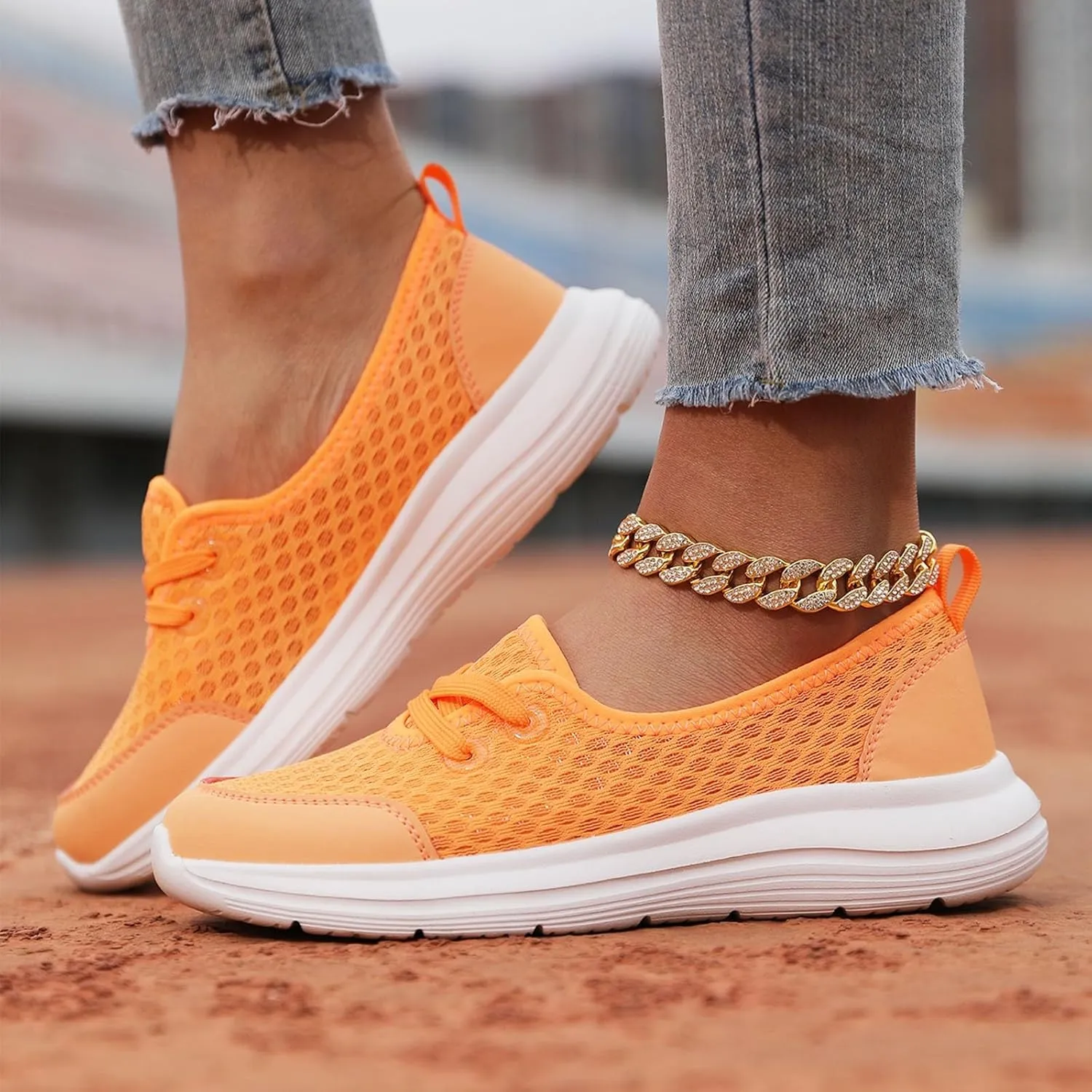 Cathalem Mesh Shoes for Women Comfortable Walking Shoes Women Arch Support Orthopedic Shoes Women Orthopedic Walking Shoes