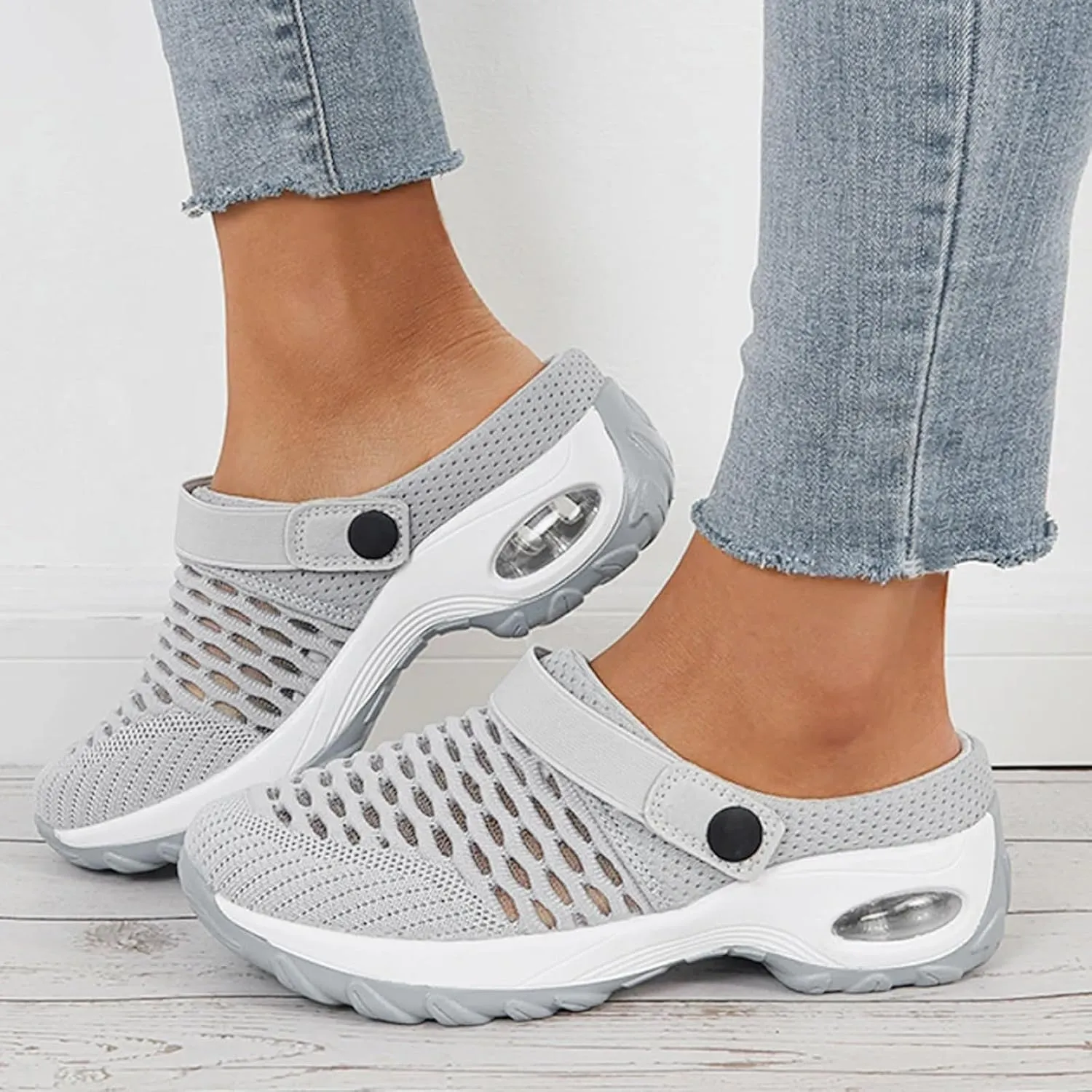 Cathalem Orthopedic Clogs for Women, 2024 New Air Cushion Orthopedic Slip on Shoes Orthopedic Sandals for Women