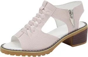 Cathalem Orthotic Sandals for Women,Open Toe Sandals for Women Platform Ankle Buckle Sandals Comfy Beach Travel Sandals