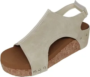 Cathalem Sandals For Women Comfortable Sandals for Women Open Toe Platform Wedge Sandals