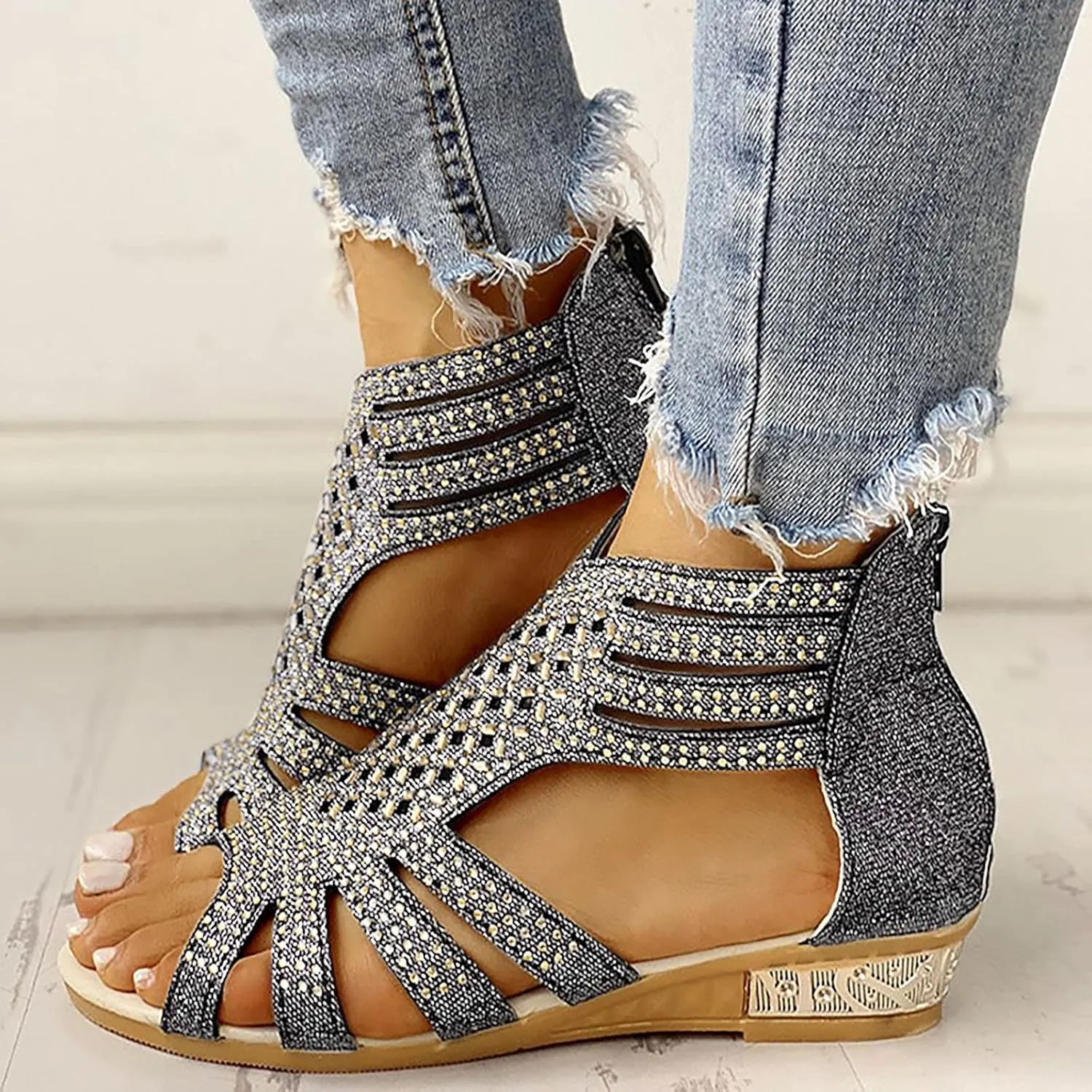 Cathalem Sandals for Womens Dressy Orthopedic Open Toe Sandals Comfy Breathable Shoes Women