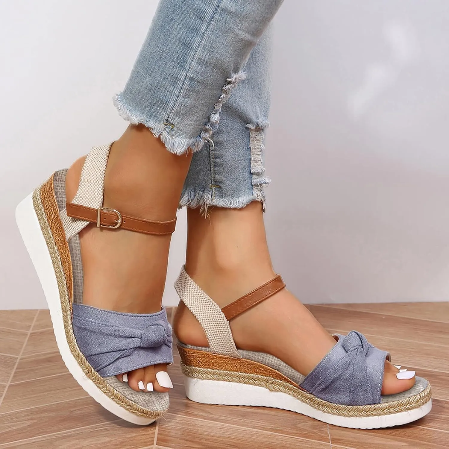 Cathalem Summer Sandals for Women 2024 Orthotic Walking Sandals Women Fashion Comfortable Sandals Arch Support Sandals