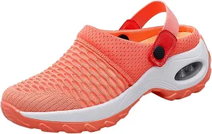 Cathalem Wedge Sandals for Women New Air Cushion Slip-on Diabetic Walking Shoes for Women Wide Width Slippers for Women