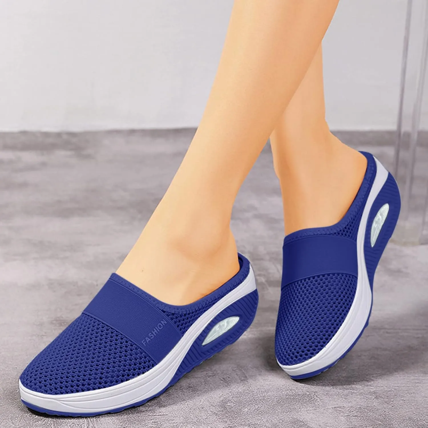Cathalem Wedge Sandals for Women, Womens Air Cushion Walking Shoes Orthopedic Diabetic Walking Shoes Lace Up Breathable Shoes