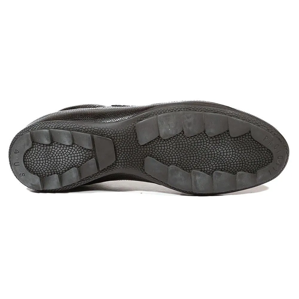 Cesare Paciotti Luxury Italian Men's Italian Designer Shoes Lizard Calf Black Sneakers (CPM5025)
