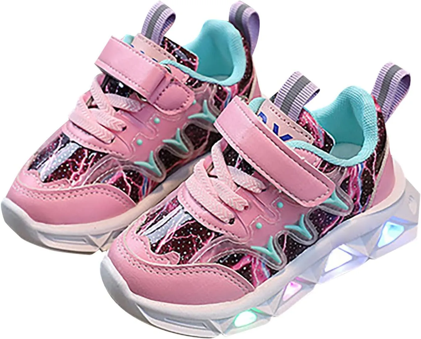 Childrens Glitter Sneakers Basketball Sport Running High Top Glitter Shoes Kids Boys Flat Non Slip Breathable Shoes