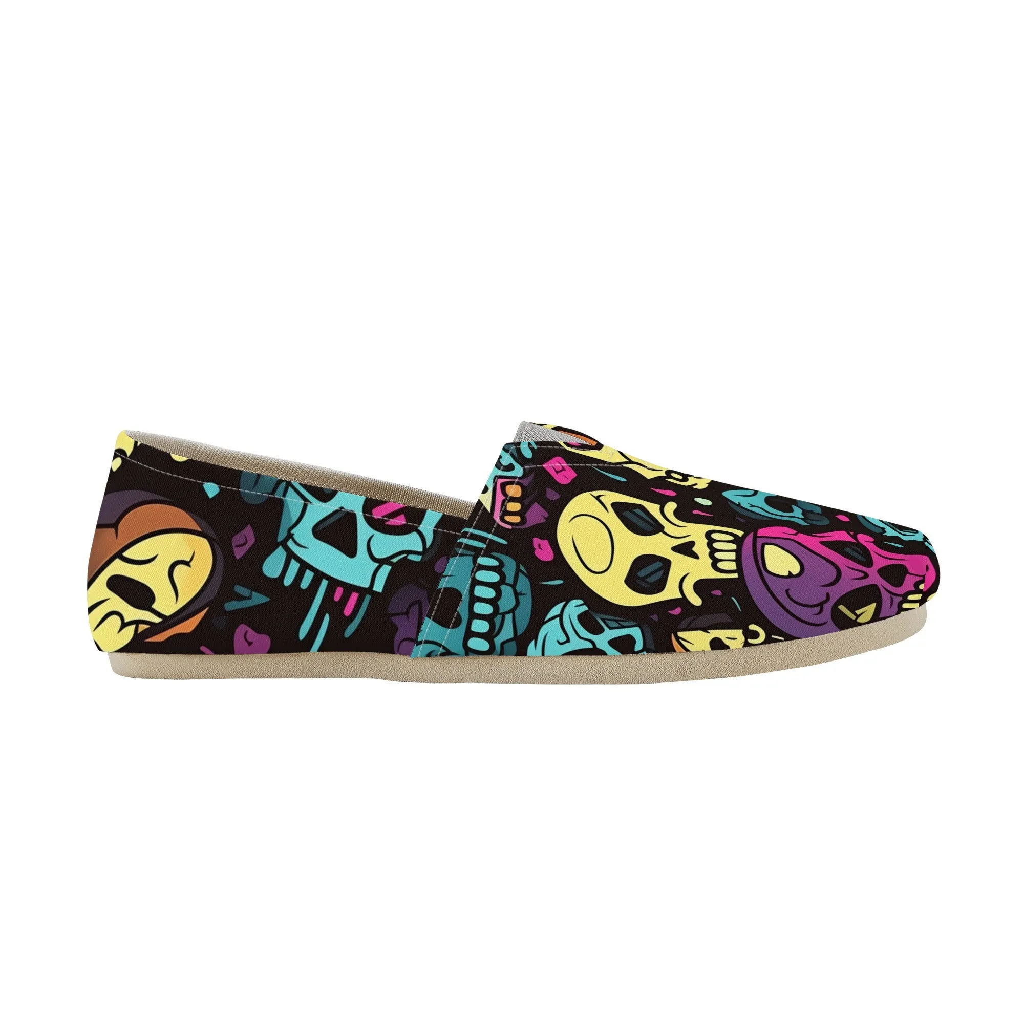 Colorful Skulls Casual Shoes
