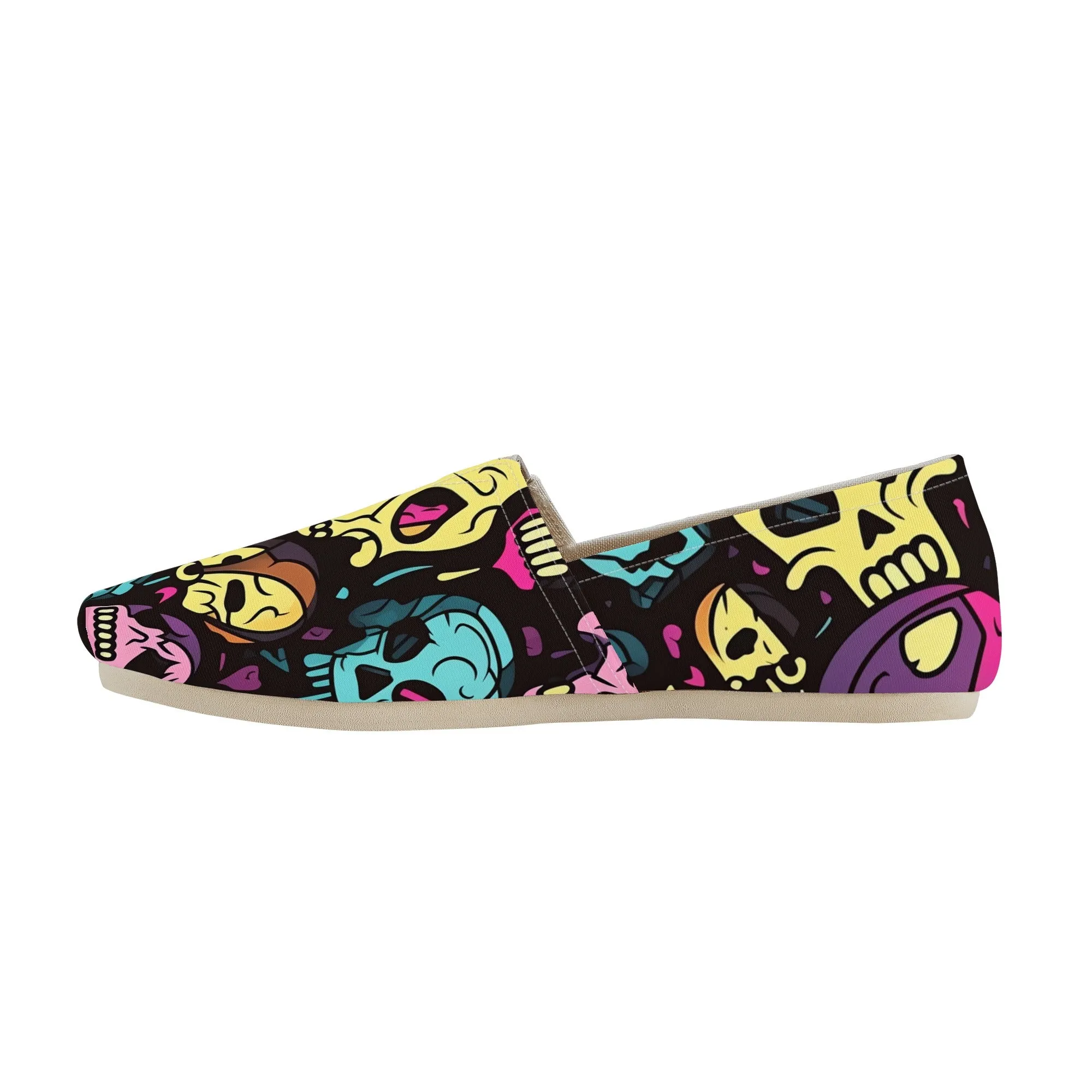 Colorful Skulls Casual Shoes