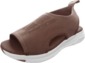 Comfortable Sandals for Women Arch Support Mesh Summer Orthopedic Sandal Open Toe Slingback Walking Tennis Shoes