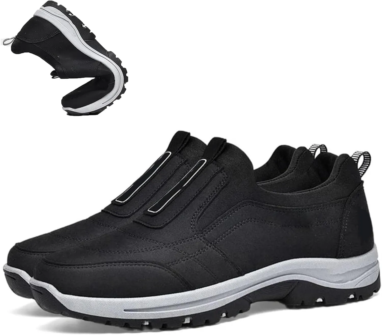 Daladder Walking Shoes,Dallader Men's Comfortable Waterproof Orthopedic Walking Shoes,Orthopedic Slip on Hiking Shoes