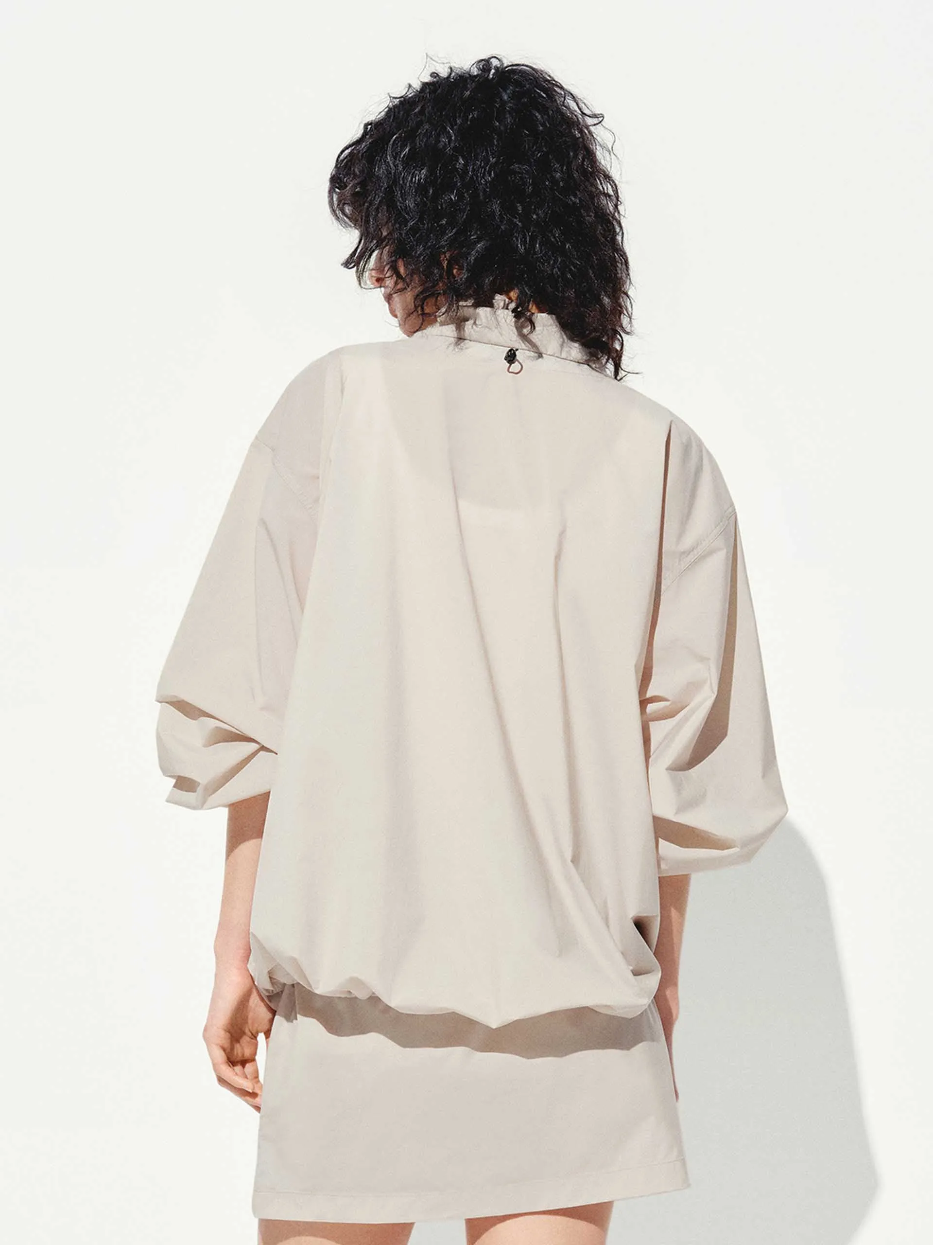 Drawstring Detail Outdoor Jacket