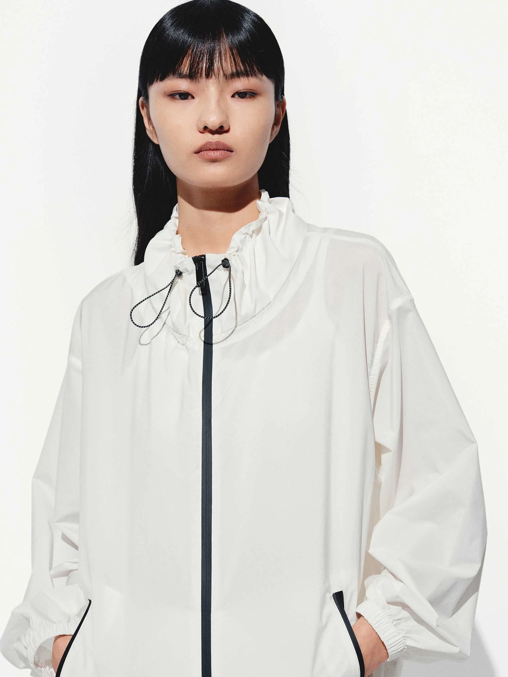 Drawstring Detail Outdoor Jacket